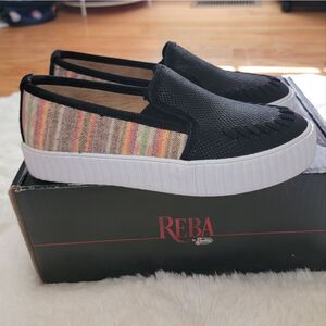 Reba By Justin Helen Serape Print Alice Platform Shoes w/ Box Size 7
